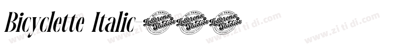 Bicyclette Italic字体转换 Bicyclette Italic字体转换